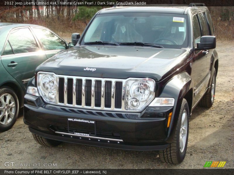 Natural Green Pearl / Dark Slate Gray/Dark Saddle 2012 Jeep Liberty Limited 4x4