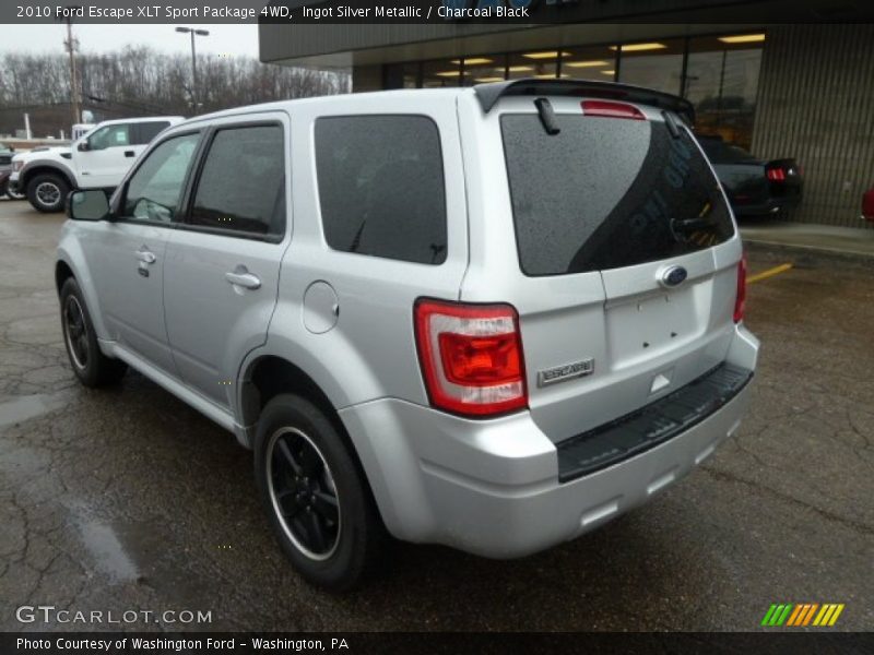Ingot Silver Metallic / Charcoal Black 2010 Ford Escape XLT Sport Package 4WD