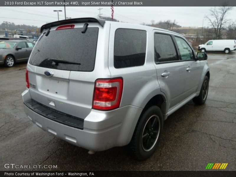 Ingot Silver Metallic / Charcoal Black 2010 Ford Escape XLT Sport Package 4WD