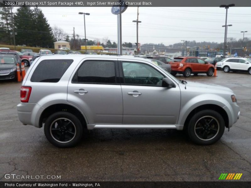 Ingot Silver Metallic / Charcoal Black 2010 Ford Escape XLT Sport Package 4WD