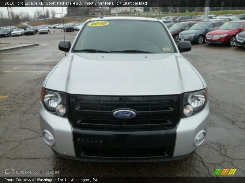 Ingot Silver Metallic / Charcoal Black 2010 Ford Escape XLT Sport Package 4WD