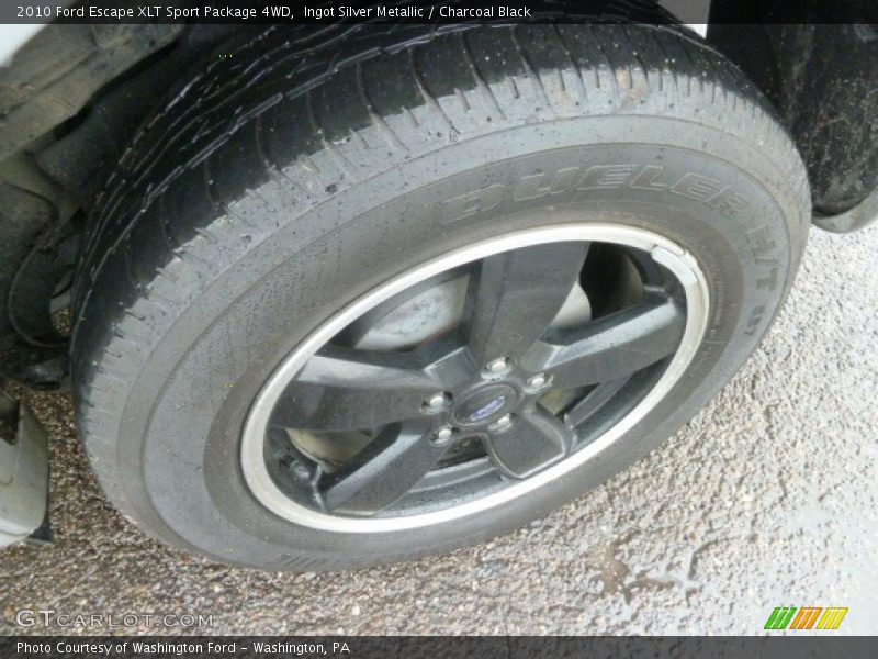 Ingot Silver Metallic / Charcoal Black 2010 Ford Escape XLT Sport Package 4WD