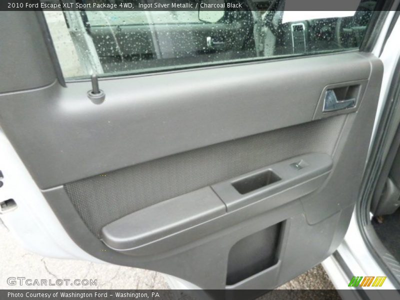 Ingot Silver Metallic / Charcoal Black 2010 Ford Escape XLT Sport Package 4WD