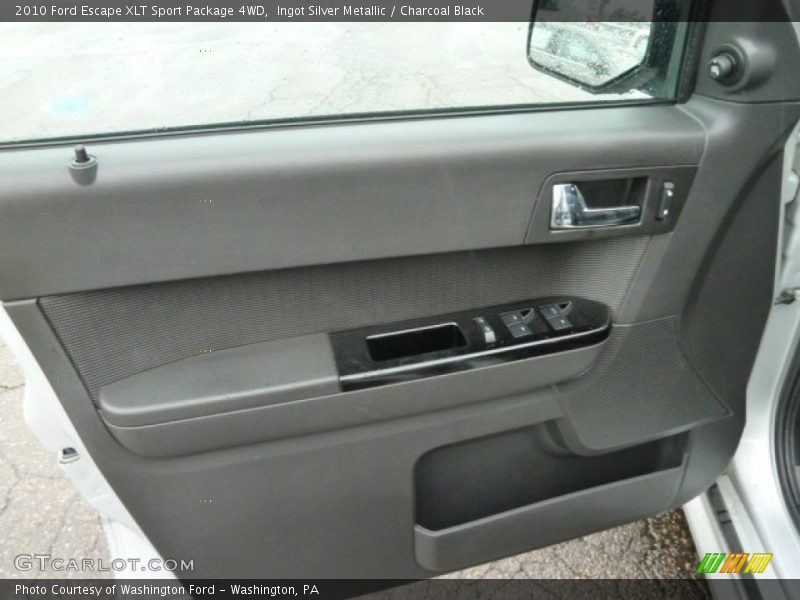 Ingot Silver Metallic / Charcoal Black 2010 Ford Escape XLT Sport Package 4WD