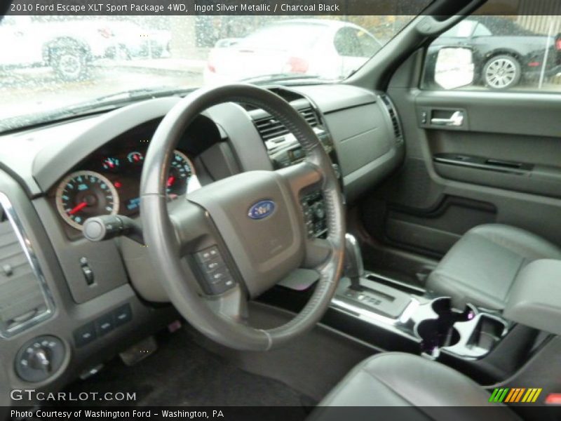 Ingot Silver Metallic / Charcoal Black 2010 Ford Escape XLT Sport Package 4WD