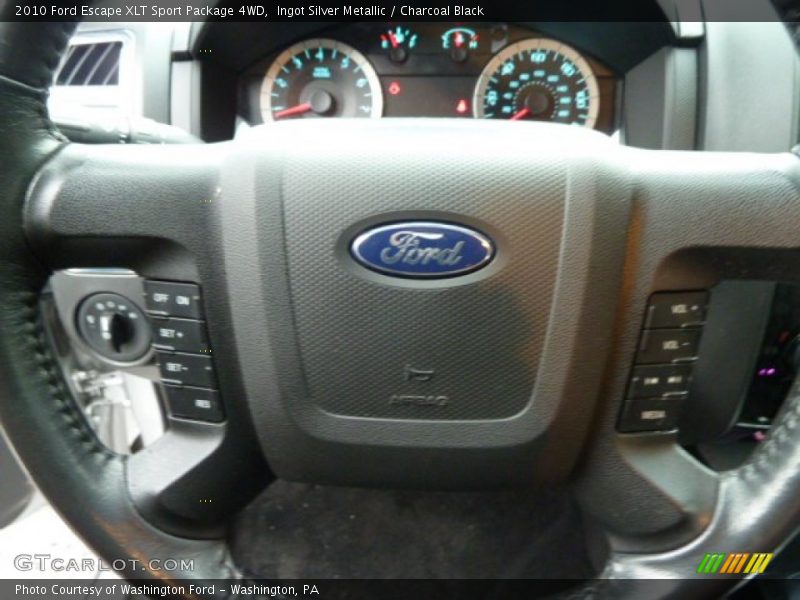 Ingot Silver Metallic / Charcoal Black 2010 Ford Escape XLT Sport Package 4WD