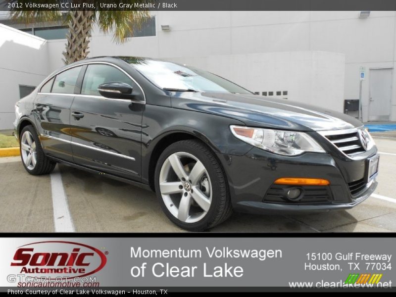 Urano Gray Metallic / Black 2012 Volkswagen CC Lux Plus