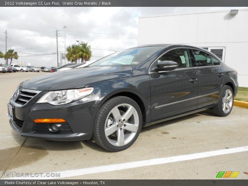 Urano Gray Metallic / Black 2012 Volkswagen CC Lux Plus