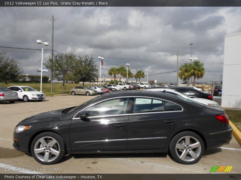 Urano Gray Metallic / Black 2012 Volkswagen CC Lux Plus