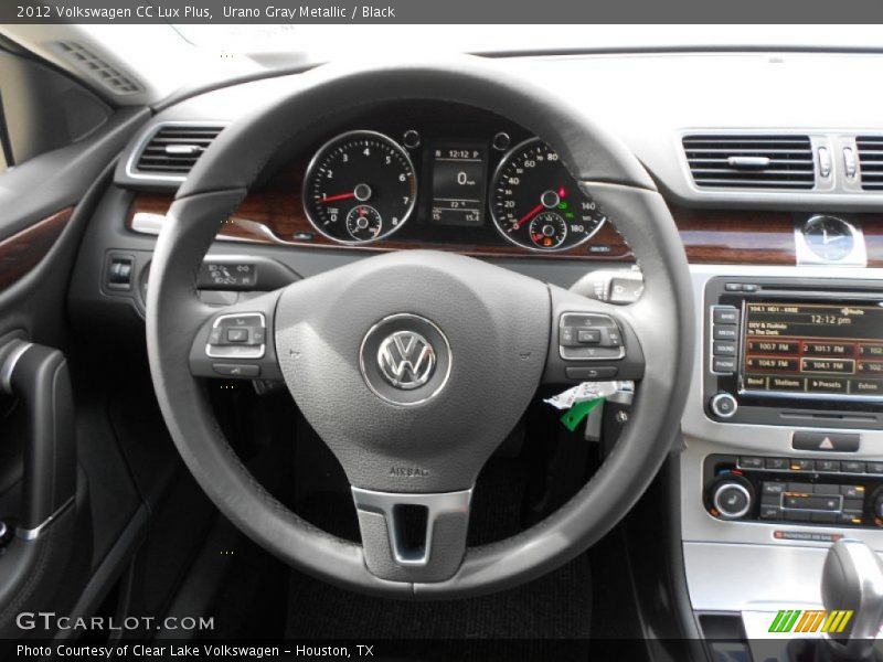 Urano Gray Metallic / Black 2012 Volkswagen CC Lux Plus