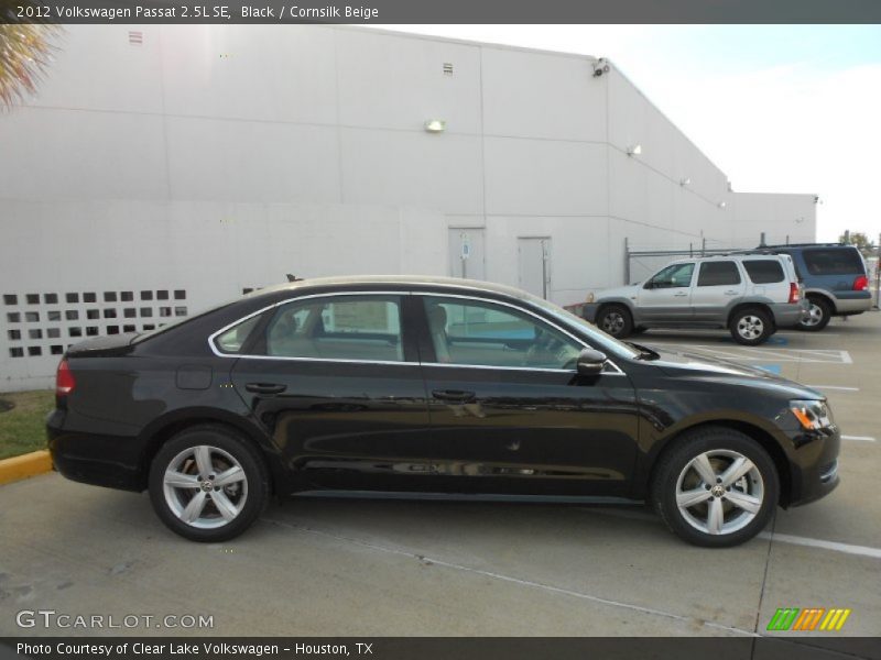Black / Cornsilk Beige 2012 Volkswagen Passat 2.5L SE