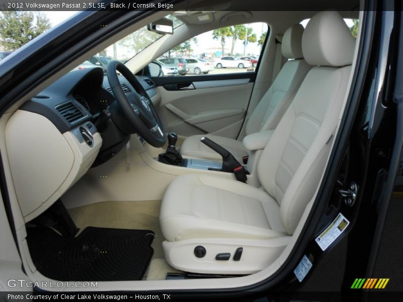 Black / Cornsilk Beige 2012 Volkswagen Passat 2.5L SE