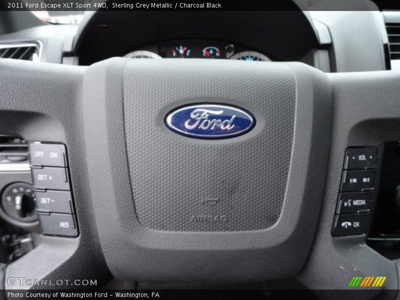 Sterling Grey Metallic / Charcoal Black 2011 Ford Escape XLT Sport 4WD