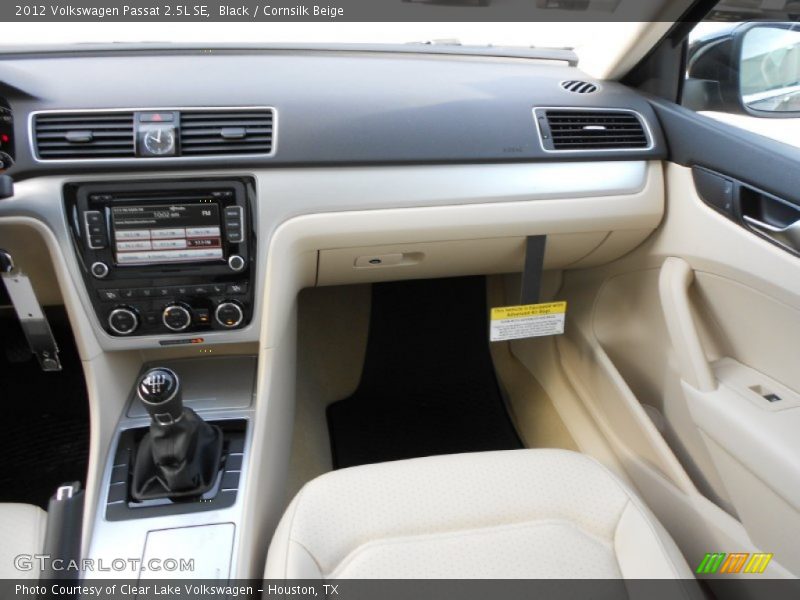 Black / Cornsilk Beige 2012 Volkswagen Passat 2.5L SE