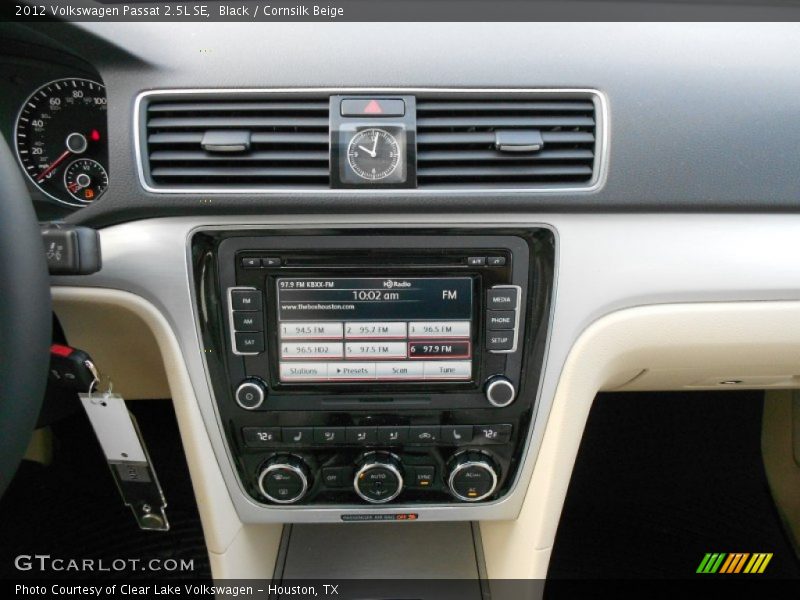 Black / Cornsilk Beige 2012 Volkswagen Passat 2.5L SE
