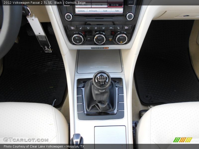 Black / Cornsilk Beige 2012 Volkswagen Passat 2.5L SE