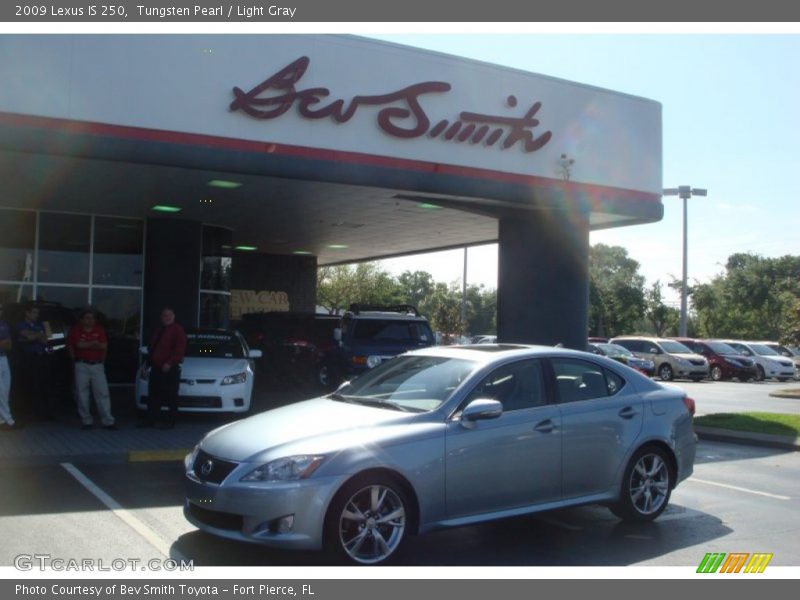 Tungsten Pearl / Light Gray 2009 Lexus IS 250