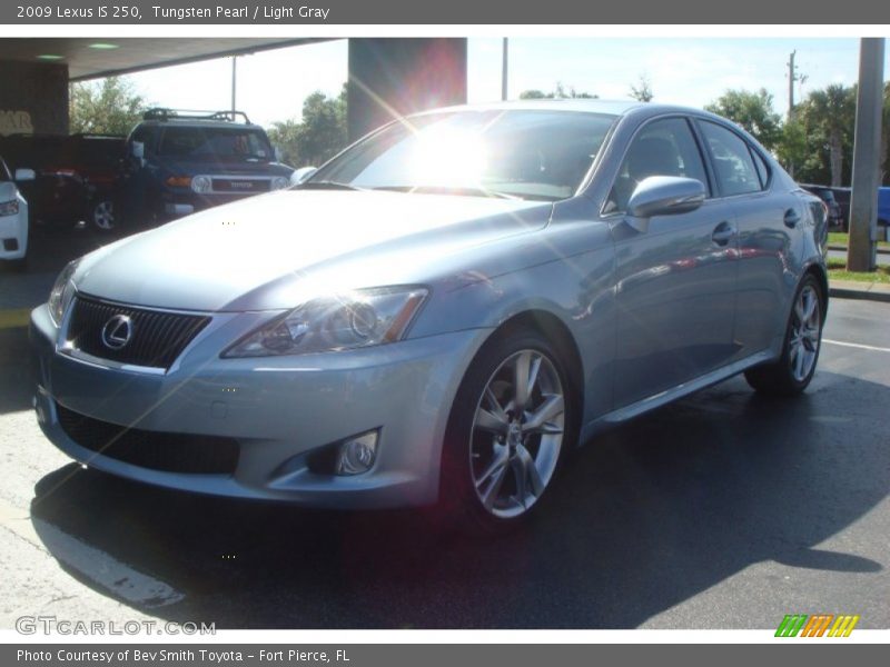 Tungsten Pearl / Light Gray 2009 Lexus IS 250