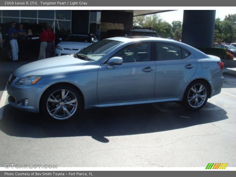 Tungsten Pearl / Light Gray 2009 Lexus IS 250