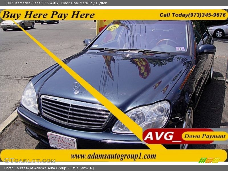 Black Opal Metallic / Oyster 2002 Mercedes-Benz S 55 AMG