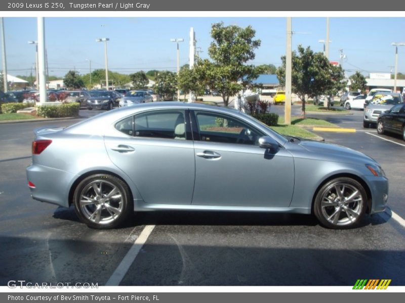 Tungsten Pearl / Light Gray 2009 Lexus IS 250