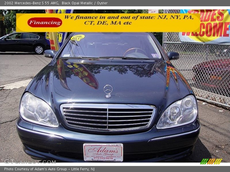Black Opal Metallic / Oyster 2002 Mercedes-Benz S 55 AMG