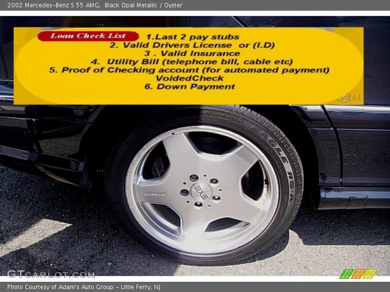 Black Opal Metallic / Oyster 2002 Mercedes-Benz S 55 AMG