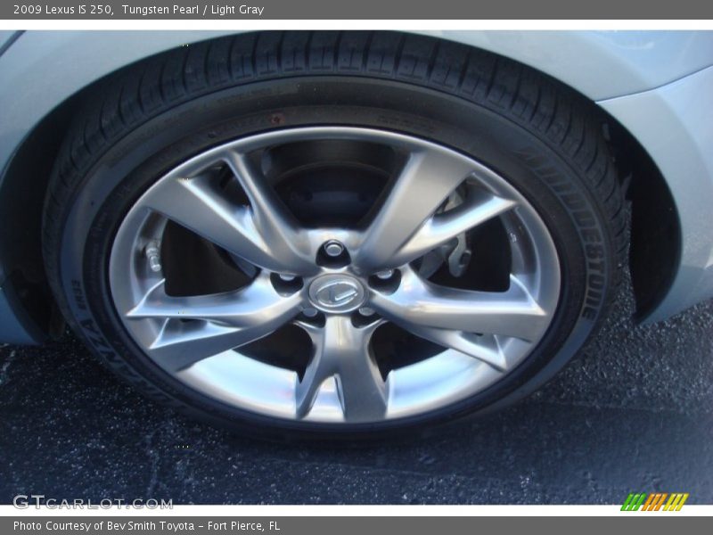 Tungsten Pearl / Light Gray 2009 Lexus IS 250