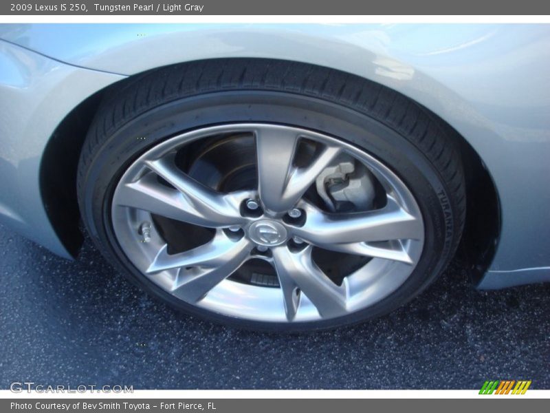 Tungsten Pearl / Light Gray 2009 Lexus IS 250