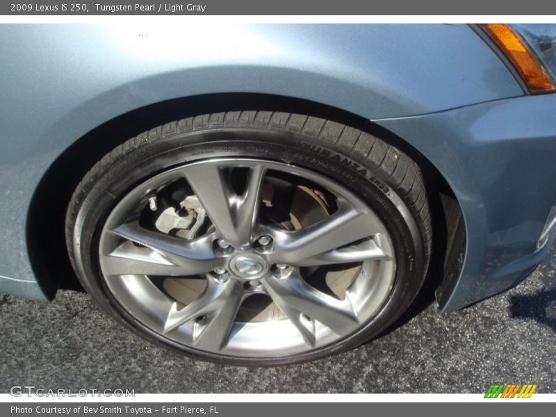 Tungsten Pearl / Light Gray 2009 Lexus IS 250