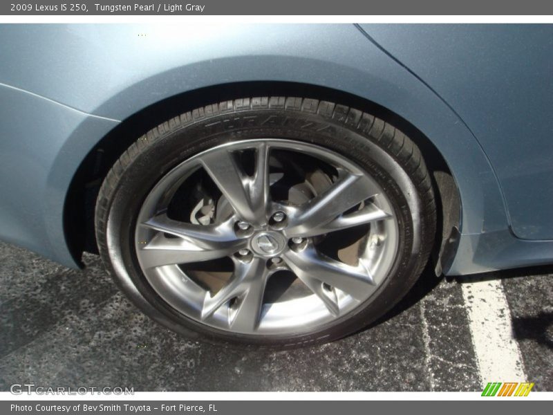 Tungsten Pearl / Light Gray 2009 Lexus IS 250