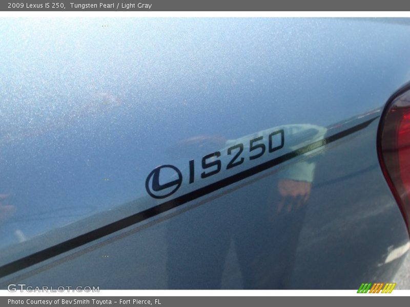 Tungsten Pearl / Light Gray 2009 Lexus IS 250