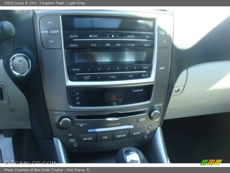 Tungsten Pearl / Light Gray 2009 Lexus IS 250