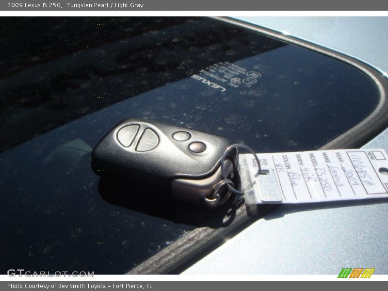 Tungsten Pearl / Light Gray 2009 Lexus IS 250