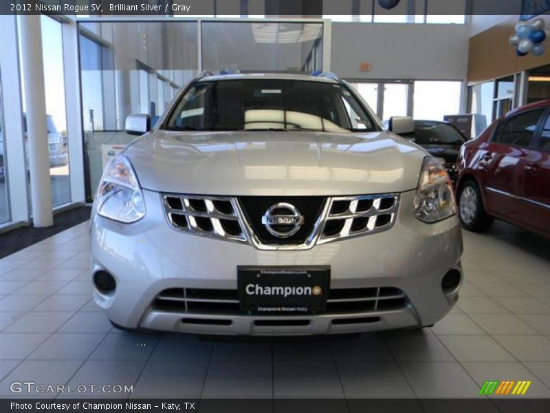 Brilliant Silver / Gray 2012 Nissan Rogue SV