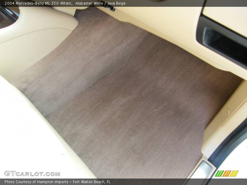 Alabaster White / Java Beige 2004 Mercedes-Benz ML 350 4Matic