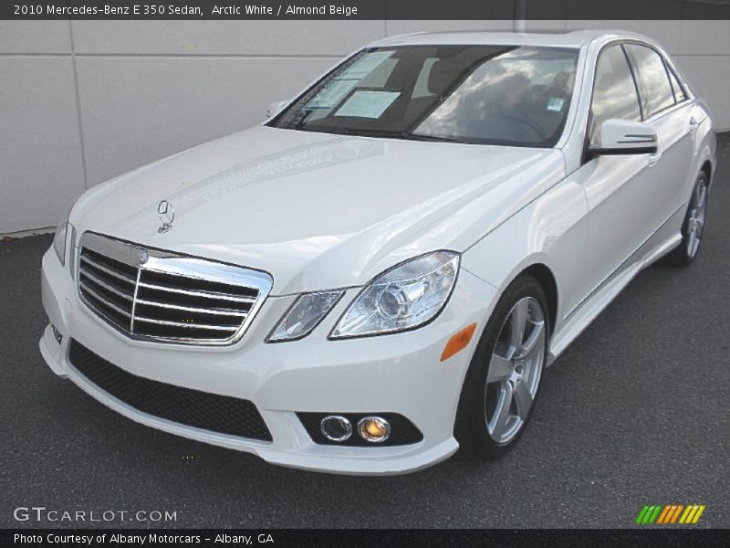 Arctic White / Almond Beige 2010 Mercedes-Benz E 350 Sedan