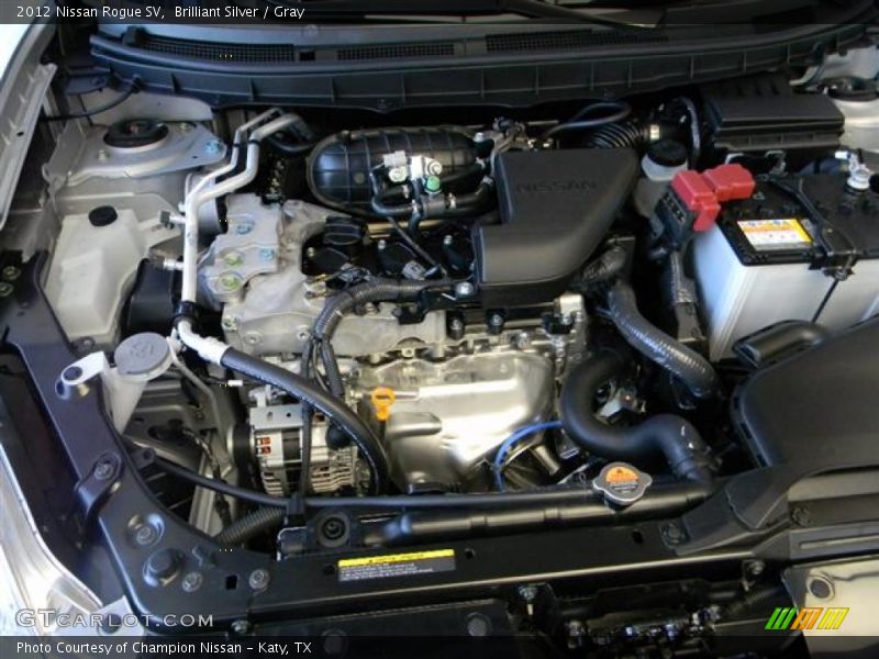 Brilliant Silver / Gray 2012 Nissan Rogue SV