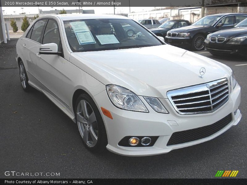 Arctic White / Almond Beige 2010 Mercedes-Benz E 350 Sedan