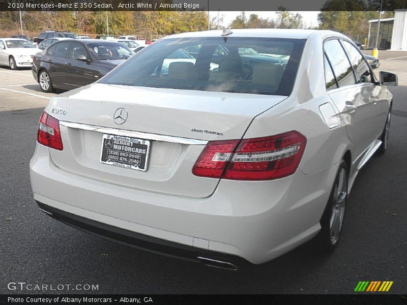 Arctic White / Almond Beige 2010 Mercedes-Benz E 350 Sedan