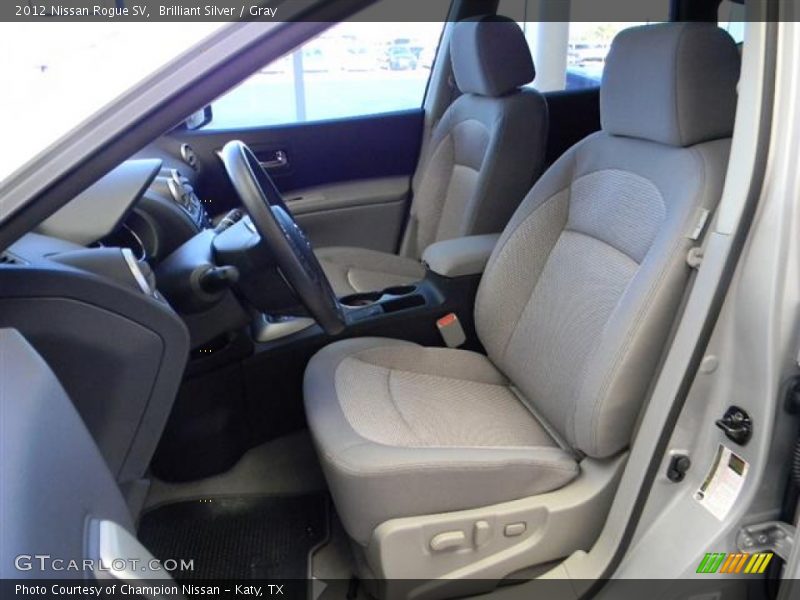 Brilliant Silver / Gray 2012 Nissan Rogue SV
