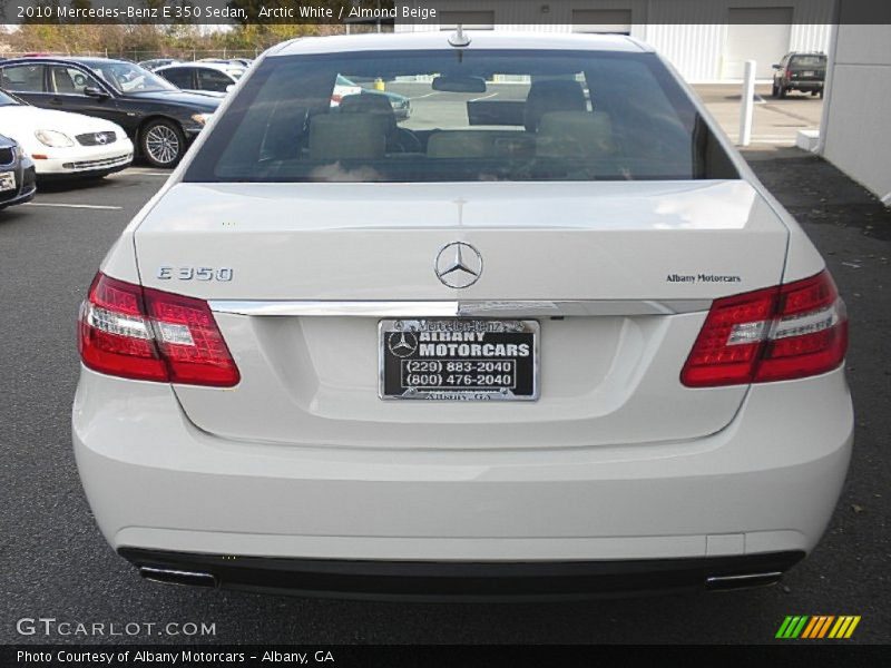 Arctic White / Almond Beige 2010 Mercedes-Benz E 350 Sedan