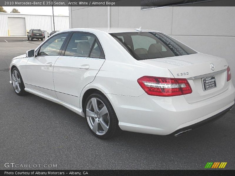 Arctic White / Almond Beige 2010 Mercedes-Benz E 350 Sedan
