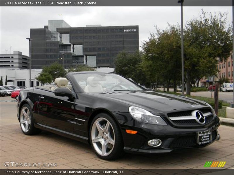 Black / Stone 2011 Mercedes-Benz SL 550 Roadster