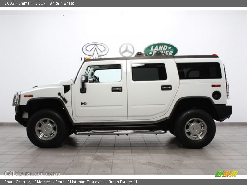 White / Wheat 2003 Hummer H2 SUV