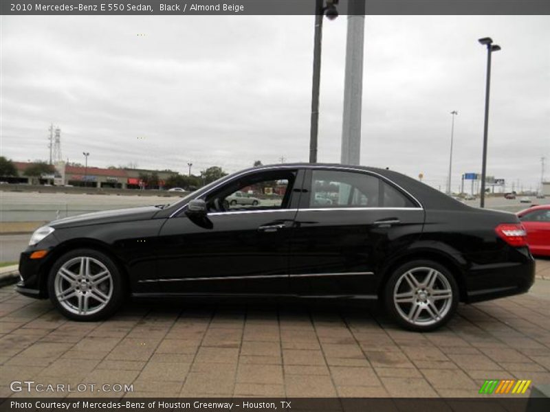 Black / Almond Beige 2010 Mercedes-Benz E 550 Sedan