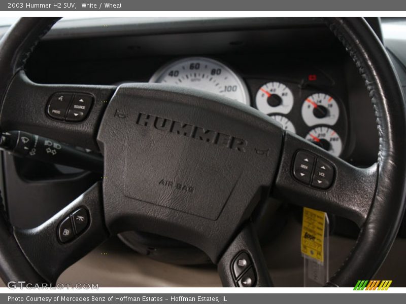 White / Wheat 2003 Hummer H2 SUV