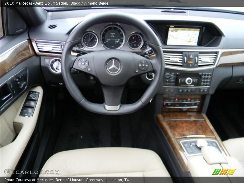 Black / Almond Beige 2010 Mercedes-Benz E 550 Sedan