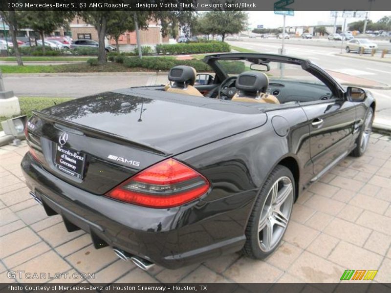 designo Mocha Black / designo Sand/Black 2009 Mercedes-Benz SL 63 AMG Roadster