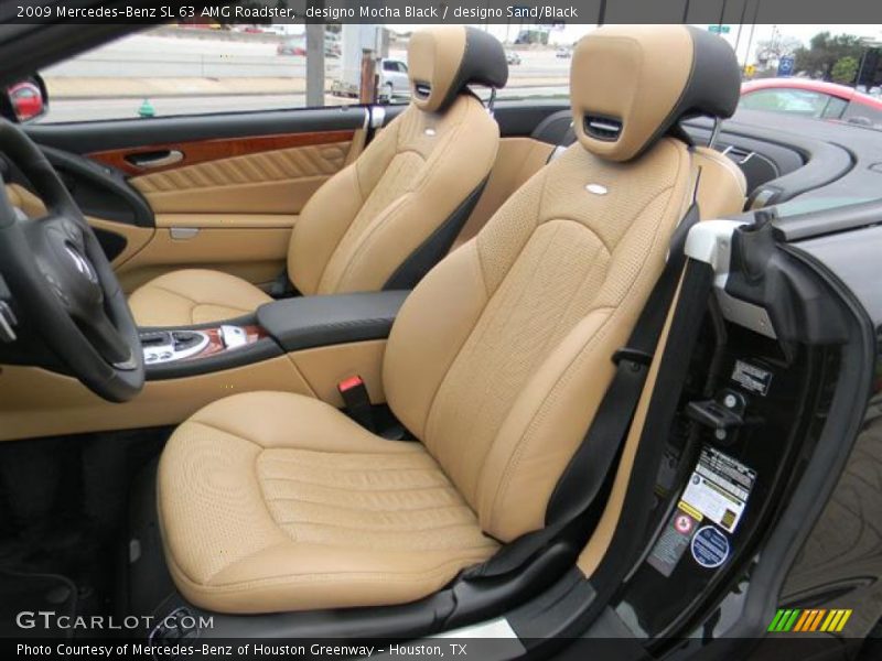  2009 SL 63 AMG Roadster designo Sand/Black Interior